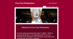 Desktop Screenshot of froufrouproductions.com