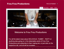 Tablet Screenshot of froufrouproductions.com